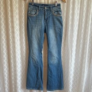 #840 Stylish Denim Flare Jeans for Women